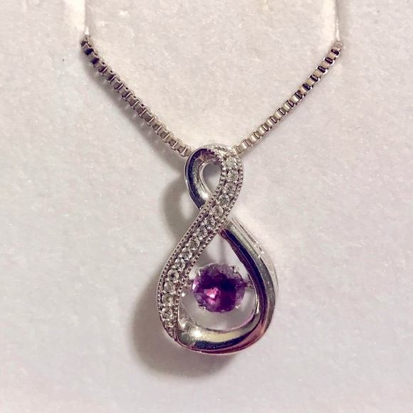 Zales Jewelry - Zales Infinity Amethyst Pendant